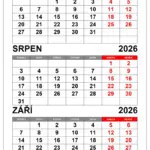 kalendar-cervenec-srpen-zari-2026